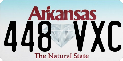 AR license plate 448VXC