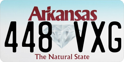 AR license plate 448VXG