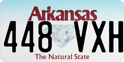 AR license plate 448VXH