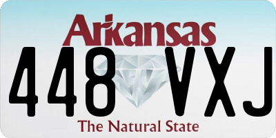 AR license plate 448VXJ