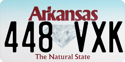 AR license plate 448VXK