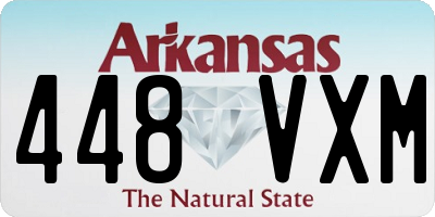 AR license plate 448VXM
