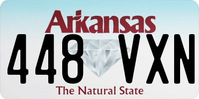 AR license plate 448VXN