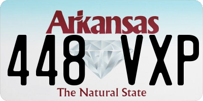 AR license plate 448VXP