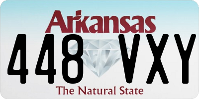 AR license plate 448VXY