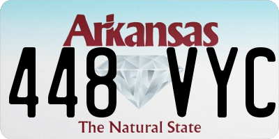 AR license plate 448VYC