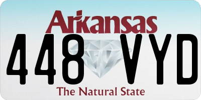 AR license plate 448VYD