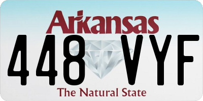 AR license plate 448VYF