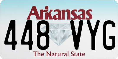 AR license plate 448VYG