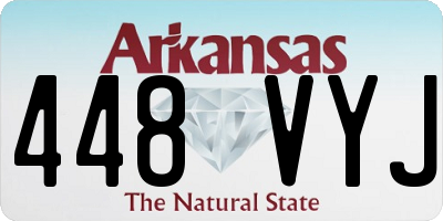 AR license plate 448VYJ