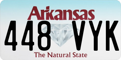 AR license plate 448VYK