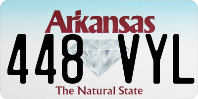 AR license plate 448VYL