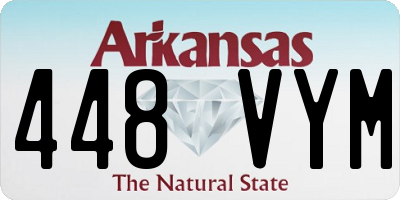AR license plate 448VYM