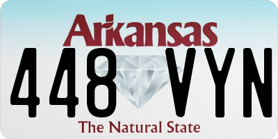 AR license plate 448VYN