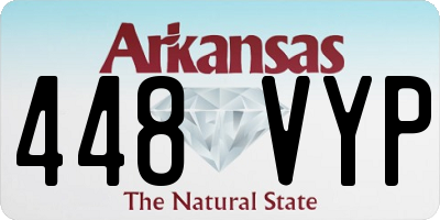 AR license plate 448VYP