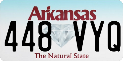 AR license plate 448VYQ