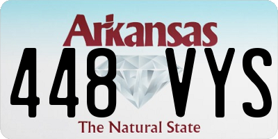AR license plate 448VYS