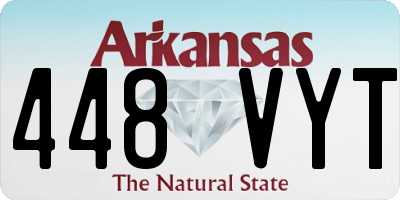 AR license plate 448VYT
