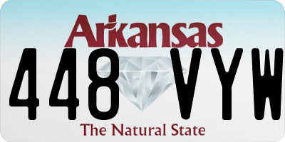 AR license plate 448VYW
