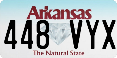 AR license plate 448VYX