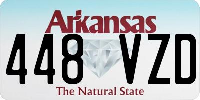 AR license plate 448VZD