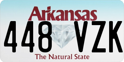 AR license plate 448VZK