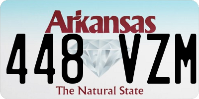 AR license plate 448VZM