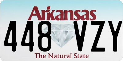 AR license plate 448VZY