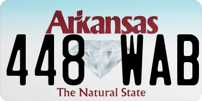 AR license plate 448WAB