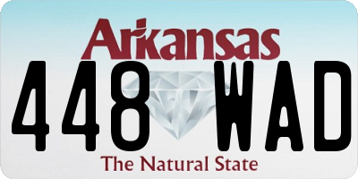 AR license plate 448WAD