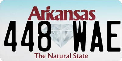AR license plate 448WAE