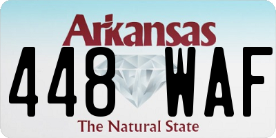 AR license plate 448WAF