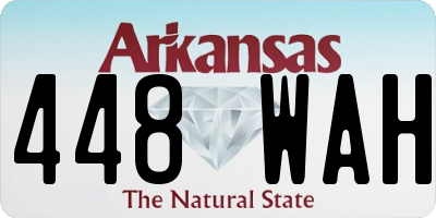 AR license plate 448WAH