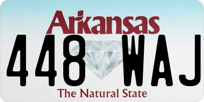 AR license plate 448WAJ