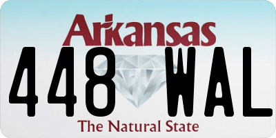 AR license plate 448WAL