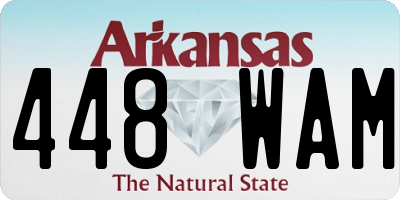 AR license plate 448WAM
