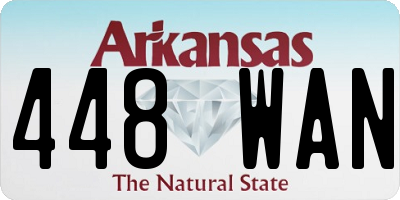 AR license plate 448WAN