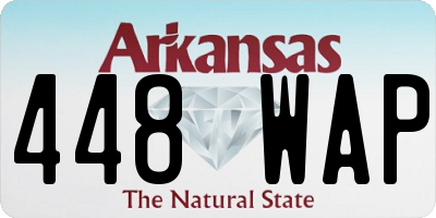 AR license plate 448WAP