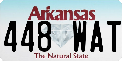 AR license plate 448WAT