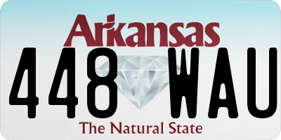 AR license plate 448WAU