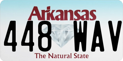 AR license plate 448WAV