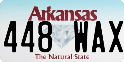 AR license plate 448WAX