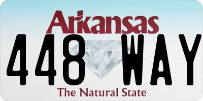 AR license plate 448WAY