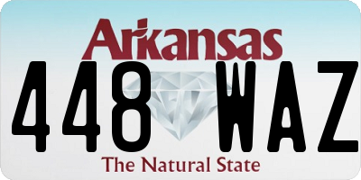 AR license plate 448WAZ