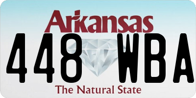 AR license plate 448WBA