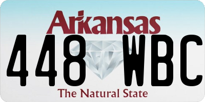 AR license plate 448WBC