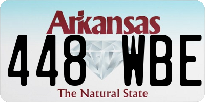 AR license plate 448WBE