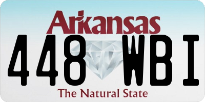 AR license plate 448WBI