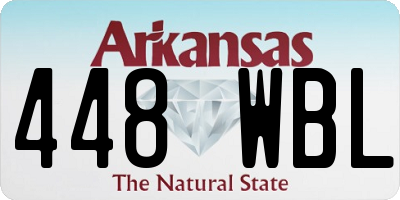 AR license plate 448WBL