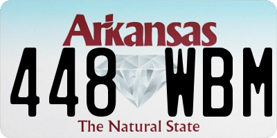 AR license plate 448WBM